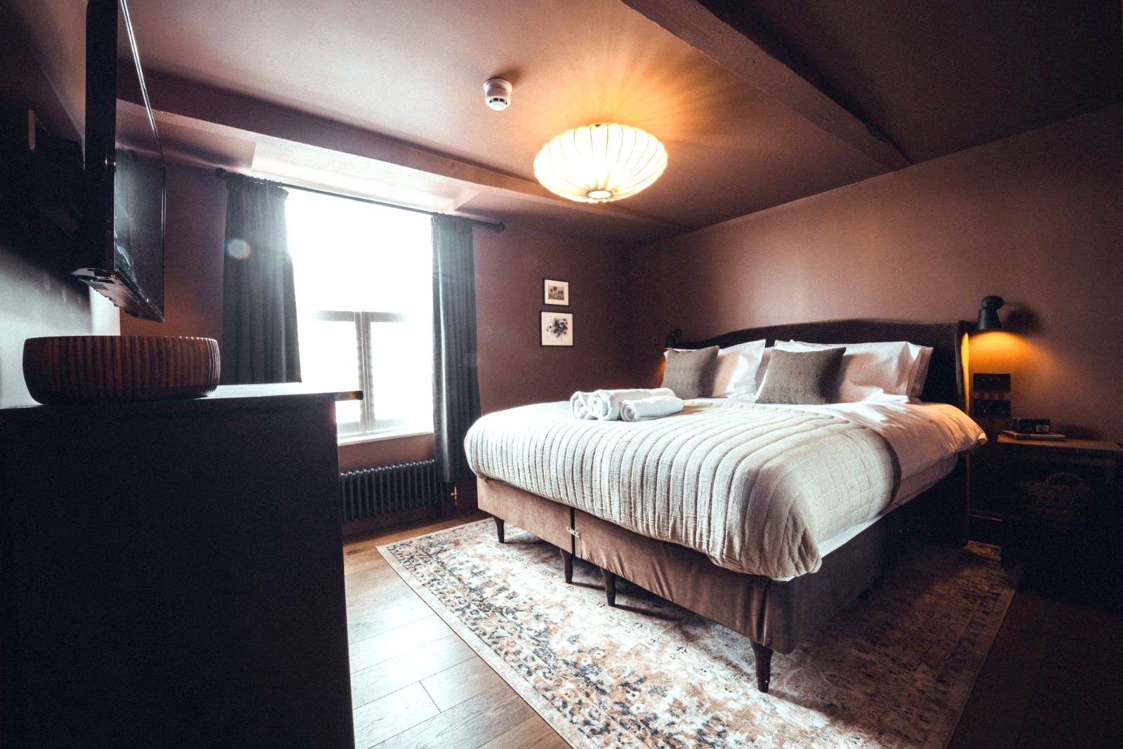 Room 2 at The Silk Rooms, a boutique bedroom with a super king bed, photo 1